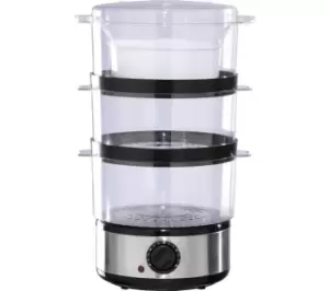 Image of Daewoo SDA2325 Steamer - Silver & Black