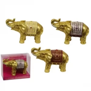 Image of Gold Elephant Figure in Gift Box