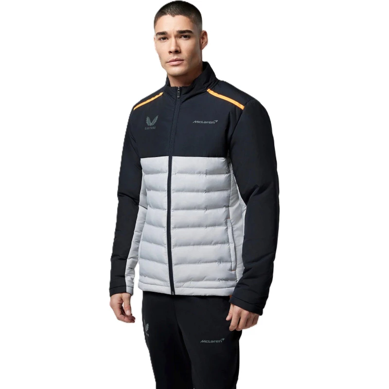 Image of Castore PfmcPddedJkt HrbrMst/Anthr male S