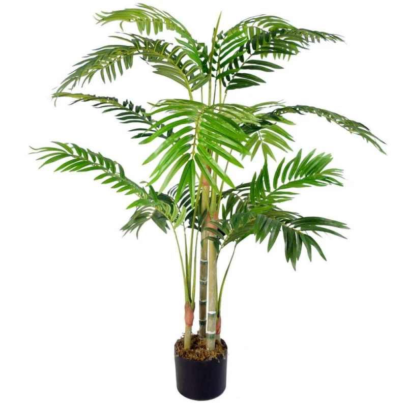 Image of Leaf 120cm Leaf Design UK Large Realistic Artificial Palm Tree Green