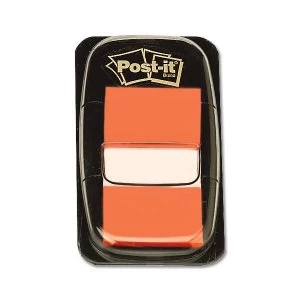 Image of Post it 25mm Index Flags Orange 12 x 50 Flags