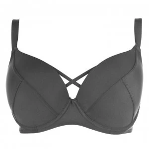 Image of Biba Cross Strap Bikini Top - Grey
