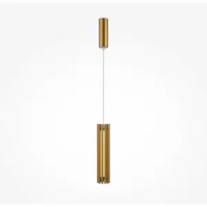 Image of Maytoni Maytoni Sonata Modern Integrated LED Pendant Ceiling Light Brass 3000K