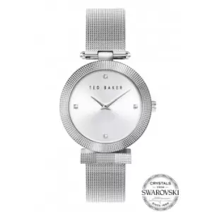 Image of Ted Baker Ladies Bow Stainless Steel Silver Tone Watch BKPBWF007