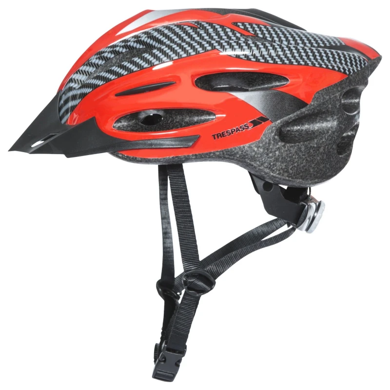 Image of Trespass Trespass Crankster Cycling Helmet in Red Size: Small/Large Red S/M Unisex 5057819913767