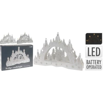 Image of The Spirit Of Christmas Candle Bridge - 35x7.5x23.5cm