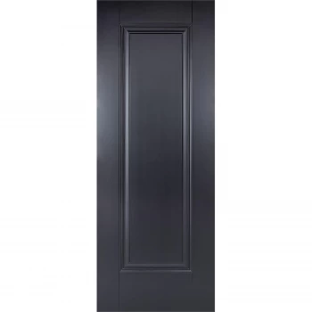 Image of Eindhoven Internal Primed Black 1 Panel Door - 686 x 1981mm