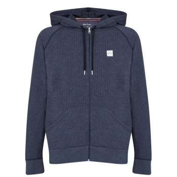 Image of Paul Smith Underwear Grid Check Zip Hoodie - Navy 47