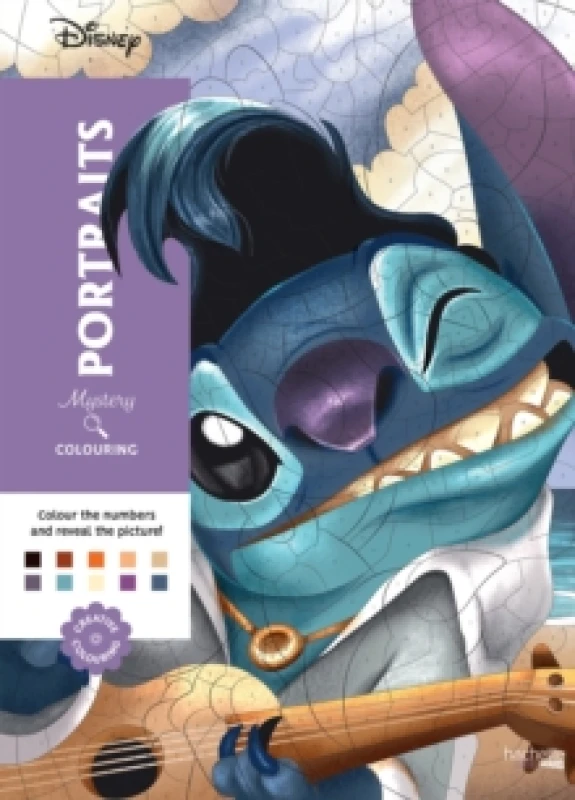 Image of Mystery Colouring - Portraits : Reveal iconic Disney characters with colour by number Paperback / softback