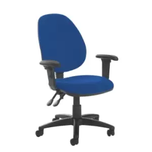 Image of Dams MTO Jota High Back PCB Operator Chair with Adjustable Arms - Blizzard Grey