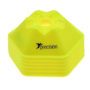 Image of Precision Pro HX Saucer Cones Fluo Yellow: Set of 50