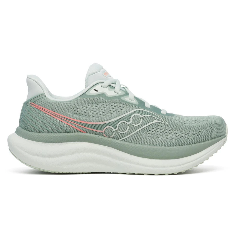 Image of Saucony Triumph 23 Shoes Green Gray AW25 Women, Size 37,5 - EUR