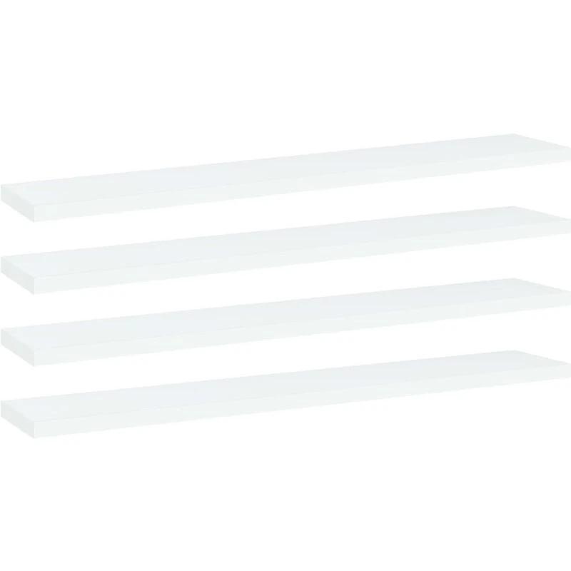 Image of VIDAXL Vidaxl - Bookshelf Boards 4 pcs White 60x10x1.5cm Engineered Wood 8720286244555