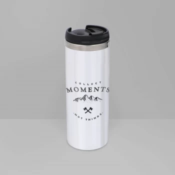 Image of Collect Moments Stainless Steel Travel Mug - Metallic Finish