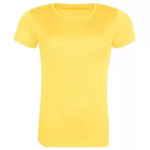 Image of Awdis Womens/Ladies Cool Recycled T-Shirt (XXL) (Sun Yellow)