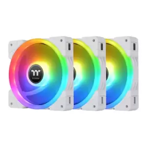 Image of Thermaltake SWAFAN EX12 RGB TT Premium Edition White Fan 3 Pack