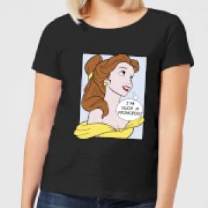 Image of Disney Beauty And The Beast Princess Pop Art Belle Womens T-Shirt - Black - XXL