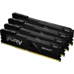 Image of Kingston FURY Beast PC RAM kit DDR4 32GB 4 x 8GB 3200 MHz 288-pin DIMM CL16 KF432C16BBK4/32