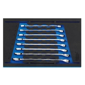 Image of Draper Combination Spanner Set In 1/4 Drawer EVA Insert Tray (8 Piece)