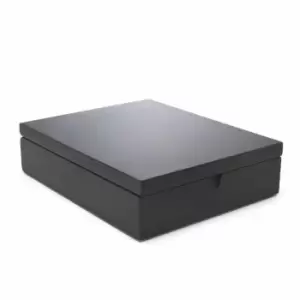 Image of Bredemeijer Tea Box In Bamboo With 9 Inner Compartments And No Window - Black