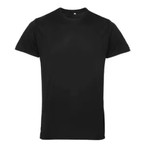 Image of Tri Dri Mens Short Sleeve Lightweight Fitness T-Shirt (2XL) (Black)