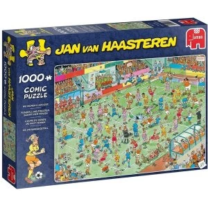 Image of Jan Van Haasteren WC Womens Soccer Jigsaw Puzzle - 1000 Pieces
