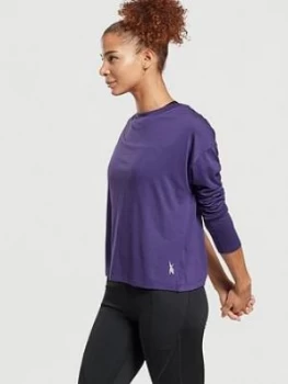 Image of Reebok Workout Supremium Long Sleeve Top - Purple