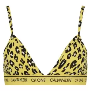 Image of Calvin Klein ONE Cotton Triangle Bra - Yellow