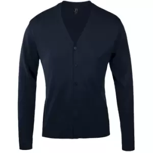 Image of SOLS Mens Golden V Neck Cardigan (M) (Navy)