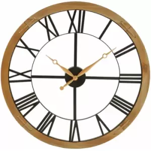 Image of Vitus Black Metal Wall Clock - Premier Housewares