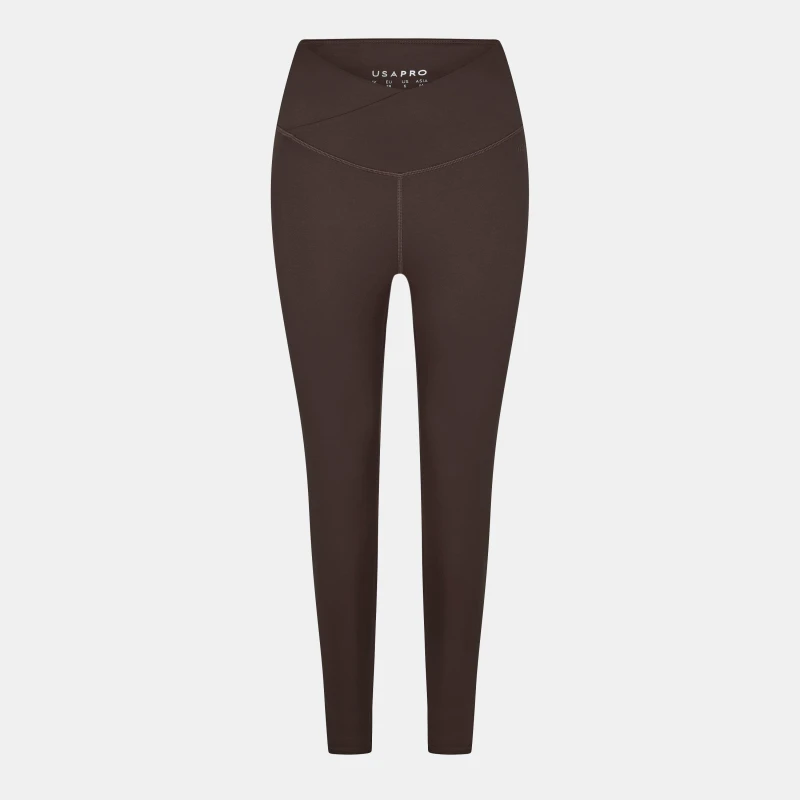 Image of USA Pro Wrap Legging Womens Espresso female 8 (36)