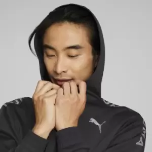 Image of Excite Sports Hoodie with Logo Print in Cotton Mix