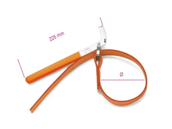Image of Beta Tools 1490 Oil Filter Strap Wrench Max Ø: 160mm 014900001