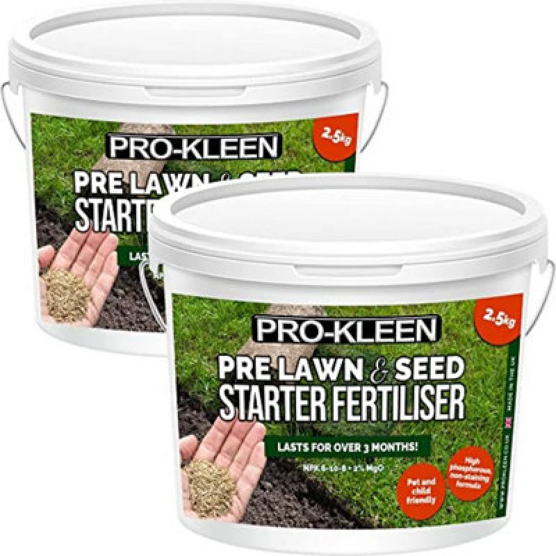 Image of Pro-Kleen Pre Lawn & Seed Starter Fertiliser - Phosphorus Rich Formula With Nitrogen, Potassium & Magnesium Oxide 5Kg