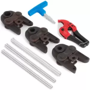 Image of VEVOR TH-Shaped Pipe Wrench Jaw Set TH16 20 26 Tool Set Composite Pipes, TH-Shaped Pipe Wrench Jaw Set 65Mn Tool Set Pressing Tongs