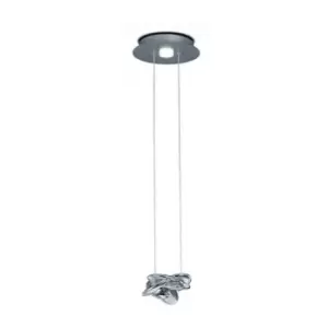 Image of Suspension Nido Chrome polished 1 bulb 80cm