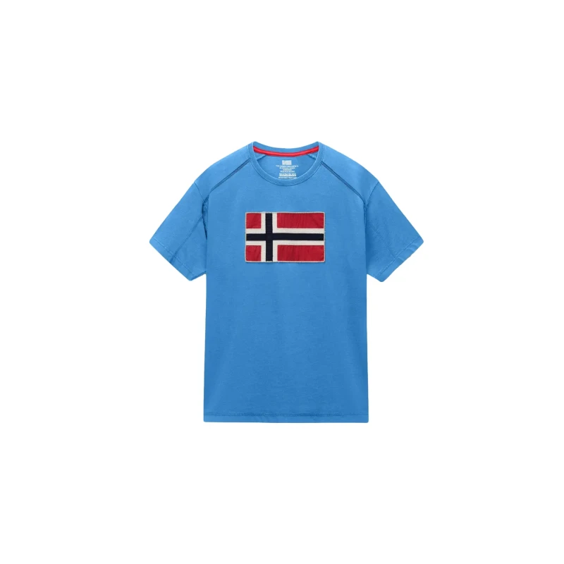 Image of T-Shirt Napapijri Reflect Bleu Male L