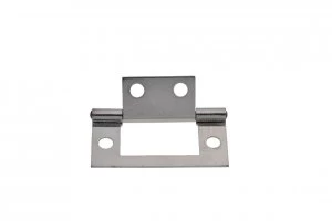 Image of Wickes Flush Hinge - Chrome 51mm Pack of 20