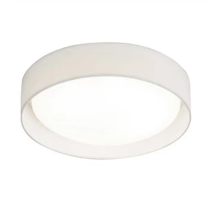 Image of LED Round Flush Ceiling Light with White Shade