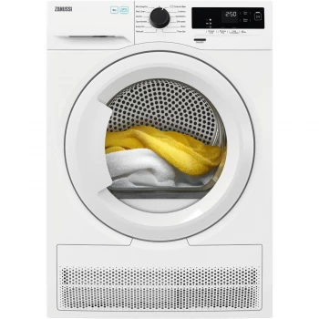 Image of Zanussi ZDH87A2PW 8KG Freestanding Heat Pump Tumble Dryer