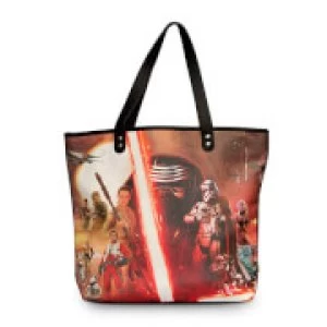 Image of Loungefly Star Wars The Force Awakens Movie Poster Tote Bag