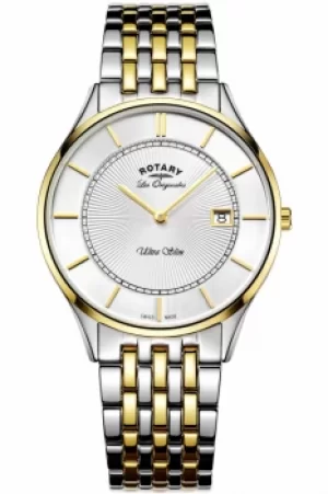 Image of Mens Rotary Swiss Made Ultra Slim Quartz Watch GB90801/02