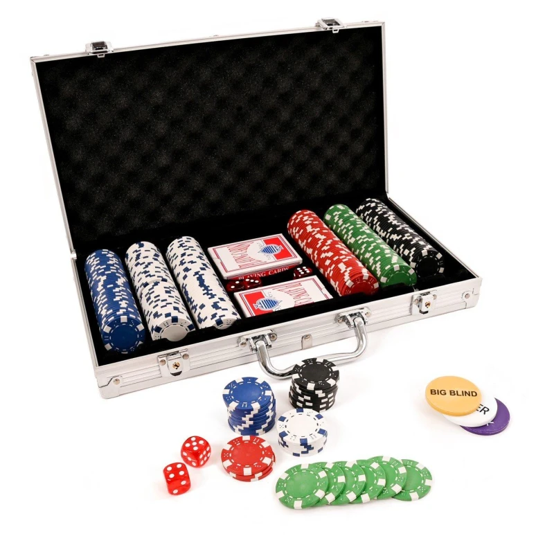 Image of Planet Direct M.Y Texas Holdem Poker Set 300 Piece Silver unisex Medium