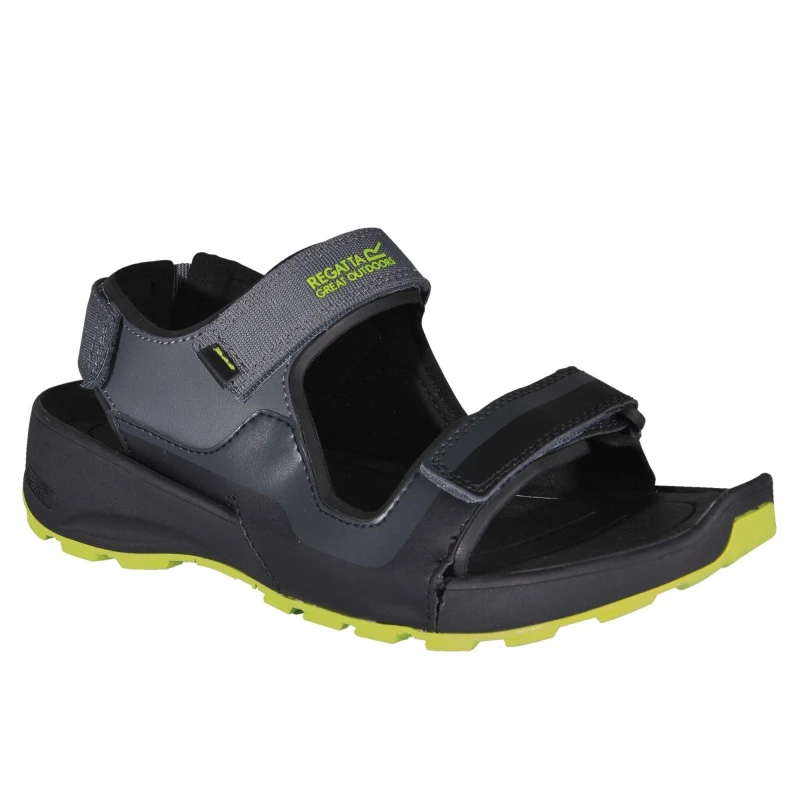 Image of Regatta Mens Samaris Walking Sandals Black/Lime male 10 (45)