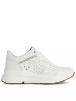 Image of Geox Geox D Backsie A Trainer - White Gold, White, Size 7, Women