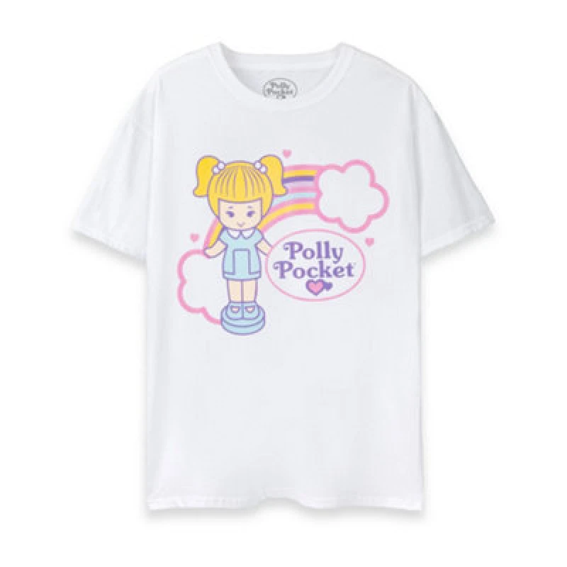 Image of Polly Pocket Short Sleeved T-Shirt White