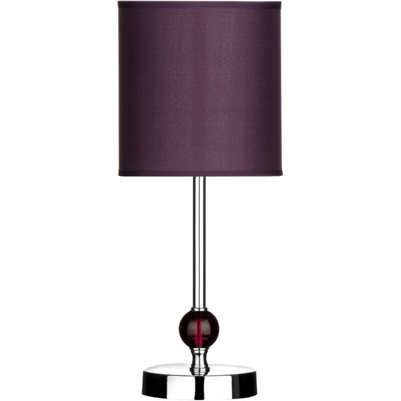 Image of Premier Housewares Interiors by Premier Purple Acrylic Ball Table Lamp with EU Plug Purple