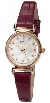 Image of Limit Womens Mother of pearl Stone Set Dial 60043.01 Watch