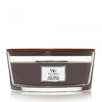Image of Woodwick Ellipse Jar Candle ; Velvet Tobacco