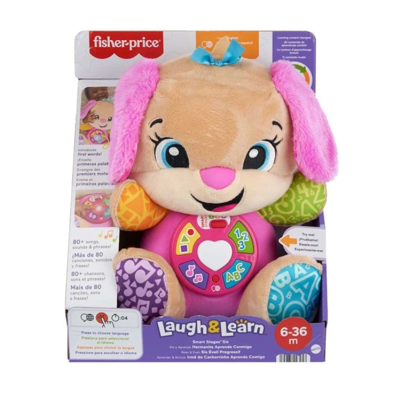 Image of Fisher Price Fisher-Price Laugh & Learn Smart Stages Sis Pink Plush
